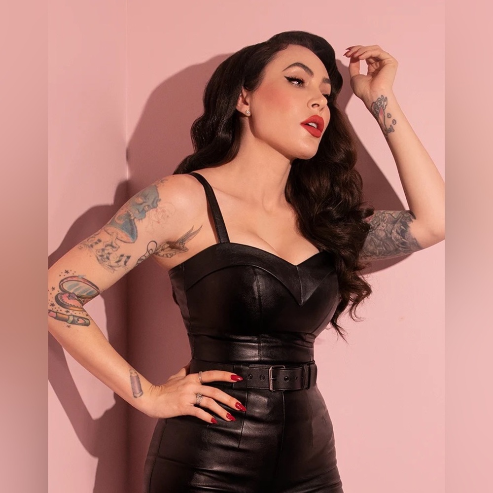 Vixen by Micheline Pitt Leather Maneater top